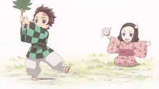 masa kecil nezuko dan tanjiro~😣👆🏻✨❤ kawaiii begetee💞💞