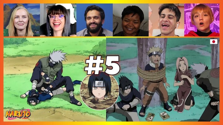 Team 7 passes Kakashi's Test | Naruto Episode 5 | Reaction Mashup ナルト