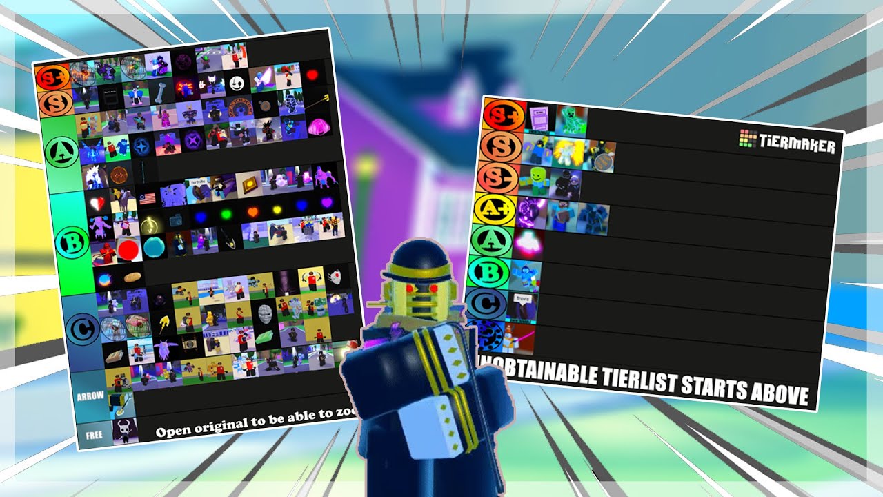 A Universal Time - *UPDATED* ALL STANDS AND ITEMS TIER LIST + ITEM SPAWN  MUSIC, Roblox
