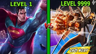 Liên Quân Mobile - Superman Người Đàn Ông Thép Bắn Tia Laser Leo Rank Ngon - Top Game Android Ios