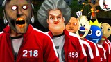 Granny Squid Game 2 💠 Halloween 2022 💠 Scary Teacher,  Baldi, Ice Scream ★ funny horror animations