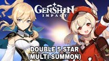 DOUBLE 5 STAR IN A MULTI-SUMMON!!! (Genshin Impact)