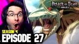 ATTACK ON TITAN Season 4 Part 2 Episode 27 REACTION | Attack on Titan REACTION