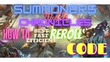 Summoners War Chronicles BEST REROLL Guide !! ada redeem kode