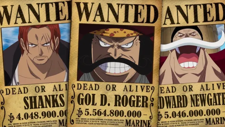 Top 10 Highest Known Bounties Including Shanks, Gol D. Roger, Kaido and Big Mom - One Piece 957+