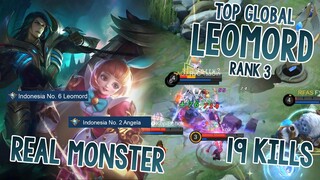 Real Monster! Top Global Leomord ft Angela Number 2 in Indonesia - Mobile Legends