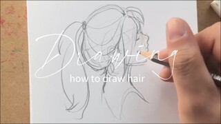 HOW TO DRAW HAIR ✨✨