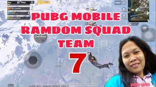 PUBG MOBILE || PLAYING PUBG RANDOM SQUAD TEAM || GAMES 7