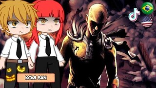 Chainsaw-Man react to Animes ||One punch-man|| -Gacha react #chainsawman #onepunchman