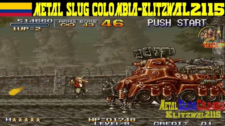 Metal Slug 1 (Level 8) Boss 5 The Iron Nokana Handgun Mode Player: Klitzwal2115(Metal Slug Colombia)