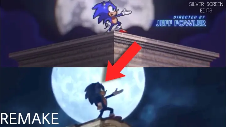 Sonic The Hedgehog 2 End Credits Animation Remake (w/ comparison)