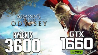 Assassin's Creed Odyssey on Ryzen 5 3600 + GTX 1660 SUPER 1080p, 1440p benchmarks!