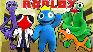 🎉DESBLOQUEAMOS LOS PELUCHES DE LOS RAINBOW FRIENDS BLUE, RED,GREEN, PURPLE | BACKROOMS MORPHS ROBLOX