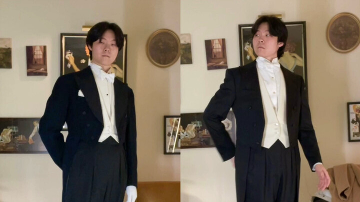 1940年代的大佬们吃席怎么穿？（40‘s古着燕尾服实物解析）