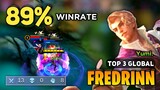 89% WINRATE! Fredrinn Best Build 2023 [ Fredrinn Gameplay Top Global ] By Yumi. - Mobile Legend