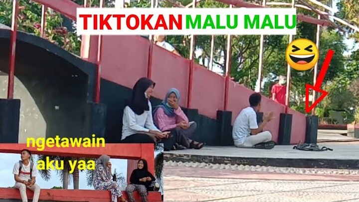 TITOKAN MALU MALU DISAMPING CEWEK WKWK - PRANK INDONESIA KURNIA ADEN