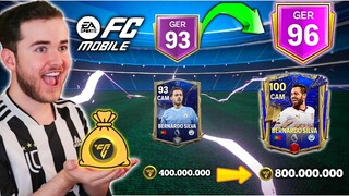 🤑GANHEI 400 MILHÕES EM PACK🤑E FIZ UMA TRANSFORMAÇÃO SENSACIONAL NO TIME DO FC MOBILE 24