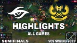 Highlight TS vs GAM All Game Bán Kết VCS Mùa Xuân 2021 VCS Spring 2021 Team Secret vs GAM Esports