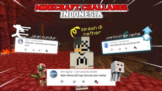Minecraft Tapi SPAWN Di NETHER | Minecraft Challenge Indonesia Part 15