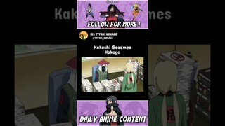 Kakashi Becomes Hokage #shorts