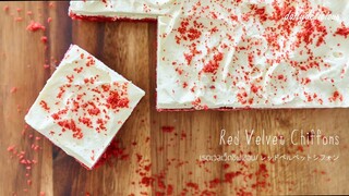 เรดเวลเว็ดชิฟฟอน/ Red velvet chiffon/ レッドベルベットシフォン