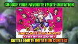 Battle Emote Imitation Contest in Mobile Legends