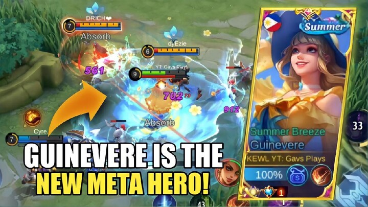 GUINEVERE GOD MODE ON THIS BUILD | GUINEVERE TOP 1 GLOBAL BEST BUILD 2022 - MLBB