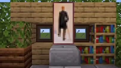 One of the secrets behind this minecraft painting