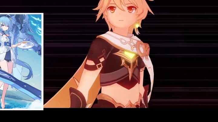 " เก็นชินโอมแพกต์/Honkai Impact3" ก้อง : นิลู นี่รูปคุณหรอ? ทำไมสีของคุณถึงต่างกัน