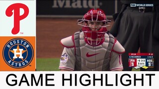 Houston Astros vs. Philadelphia Phillies (10/28/22) WORLD SERIES Game 1| MLB Highlights (Set 6)