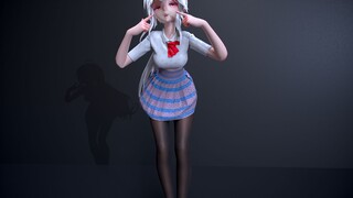 Stockings + college girl style ❥(^_-) Weak sound loves you at 105℃ [MMD·Fabric Solution]