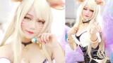 Firefly Comic Exhibition is super beautiful KDA Ahri, the second-dimensional young lady COSPLAY!