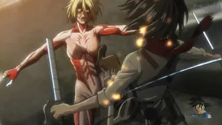 Shingeki no Kyojin - Mikasa vs Titan Hembra Annie (2da Parte) Español Latino