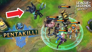 LOL Epic Pentakill Montage - WILD RIFT Perfect Pentakill Moments #65 (League of Legends)