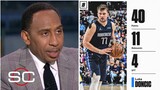 ESPN backlash Luka Doncic scored 40 points but not enough for the Mavs to come back from Warriors