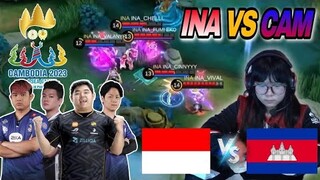 KASI PAHAM TIMNAS LADIES !! LAWAN TUAN RUMAH !! INA VS CAM - SEAGAMES MOBILE LEGENDS