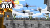 AIR ATTACK on an ENEMY Minecraft PRISON! (Minecraft War #44)