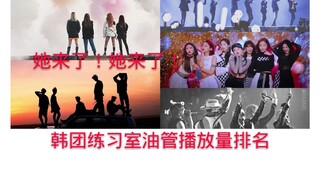 韩团(含个人)练习室油管播放量TOP15，纷纷破亿，粉墨一团独占一半