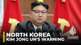 North Korean leader Kim Jong Un warns US policy is making war inevitable