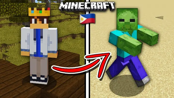 Beating MINECRAFT as a Zombie... (Tagalog)