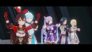 【Genshin Impact MMD】 Forward [Xiao, Lumine,keqing,Amber,Chongyun]