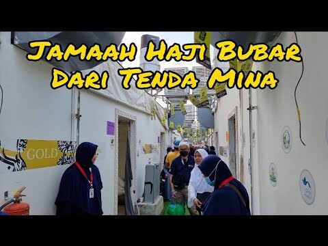 Live Jamaah Haji Bubar Dari Tenda Mina