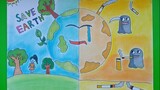 How to Draw Easy Poster pure earth Vẽ Tranh Cổ Động trái đất