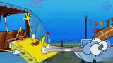 While Squidward was trying to save money to buy an expensive recorder, SpongeBob bought a supercar.