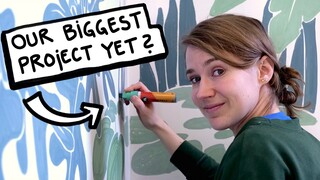 Wall Mural Painting + Time Lapse (Part 1)