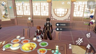 Now i know why everyone ships chilumi 👏🏻🥴 (childe only looks at lumine)