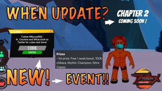 AFS *NEW* 100k chikara+1week Boost* EVENT*+ NEW CODE| WHEN UPDATE?