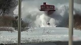 Train Vs Snow 2 🚂❄️Train Passing Thru the Snow