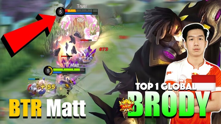 Matt Totally Destroyed Supreme 9 Paquito! | Top 1 Global Brody Gameplay By BTR Matt ~ MLBB