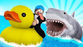 Shark Bite 2 | ROBLOX | TEAM DUCKLING FUNNY MOMENTS SA SHARK ATTACK!